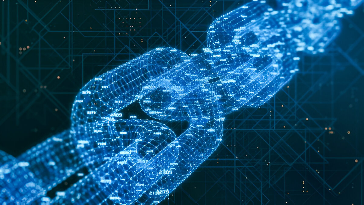 "Blockchain technology streamlining real estate transactions for transparency and security in 2025."